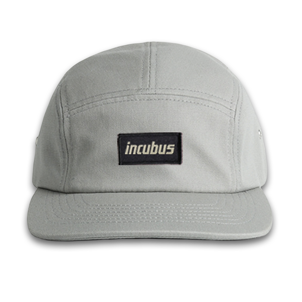 GREY WOVEN LABEL HAT
