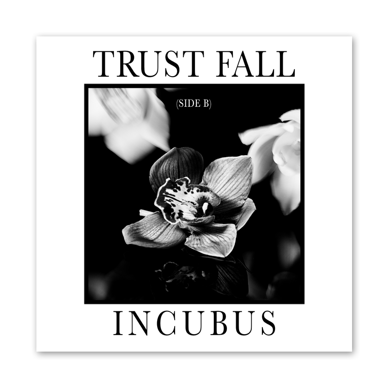 Album cover of Trust Fall Side B Ep Digi Download featuring a black and white orchid bloom