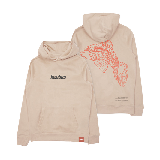 Koi Fish Hollywood Bowl Natural Hoodie