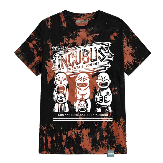 Cocktail Lounge Black Brown Tie Dye Tee
