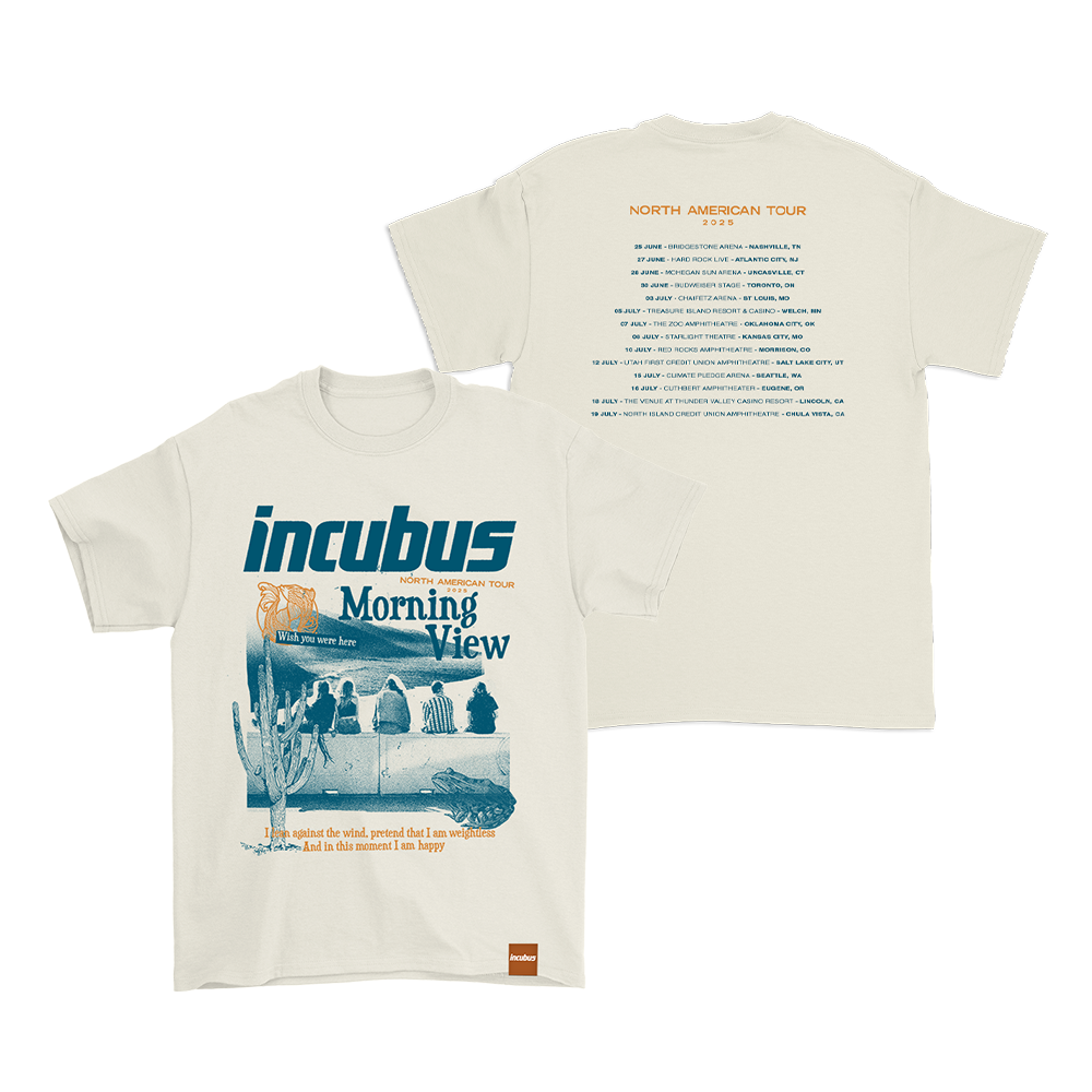 VINTAGE PHOTO NATURAL 2025 TOUR TEE | Apparel | Incubus Store