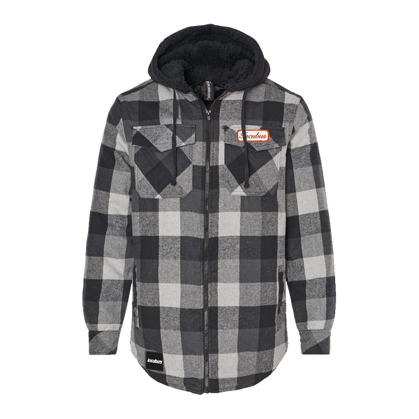 Quilted Flannel Hooded Jacket