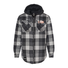 Quilted Flannel Hooded Jacket